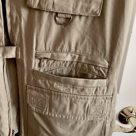 NEW! ORVIS Khaki Hunting Vest Size XL 100% pre washed Cotton - Picture 7 of 11